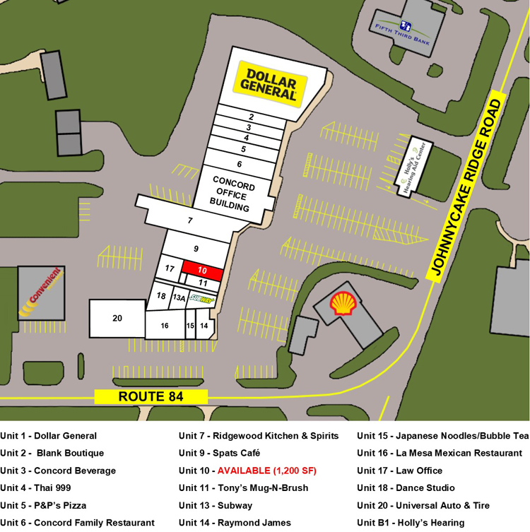 Retail Space Available - Concord, Ohio 44060 - Lake County